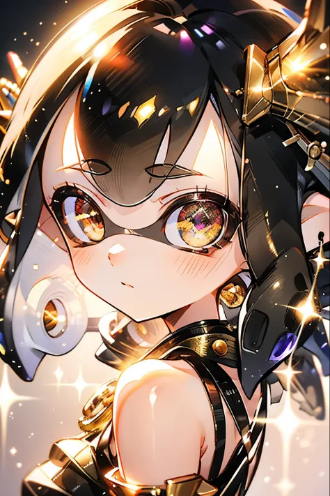 Immerse yourself in the elegance and sophistication of a beautiful Splatoon girl with captivating sparkling golden eyes. Utilizing 3D technology and Octane rendering at 8K resolution、Her face is drawn in a very realistic way。. Exquisite sharp details and s...