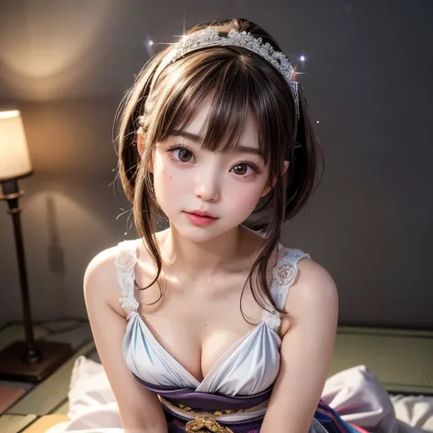 NSFW, 8k, High-level, absurd, masterpiece, best quality, primitive, very detailed CG, very detailed wallpaper, perfect lighting, Extremely detailed (((The personifying " Japanese doll " as a Little Girl))), MysticSight, Tyndall effect, Tyndall scattering, ...