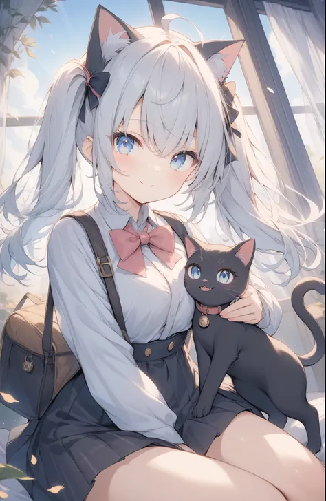 超high resolution, attention to detail, high quality, high resolution, 最high quality, 4k, 8k, awards, (artwork)、((black cat)),bla...