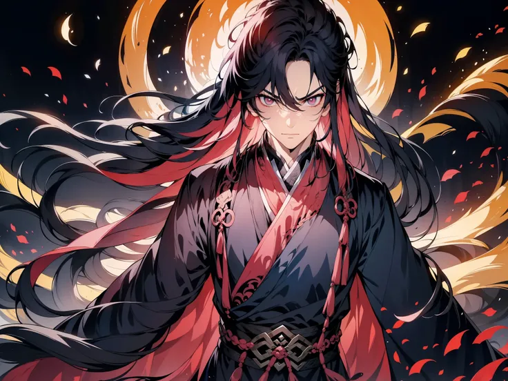 a boy , Face Focus, Single character, Tall anime man,I have deep pink eyes. I am the strongest ancient holy body in history.,He has defeated countless supreme beings,Guarding this world for a million years。pity,Still can't resist the invasion of time。
...