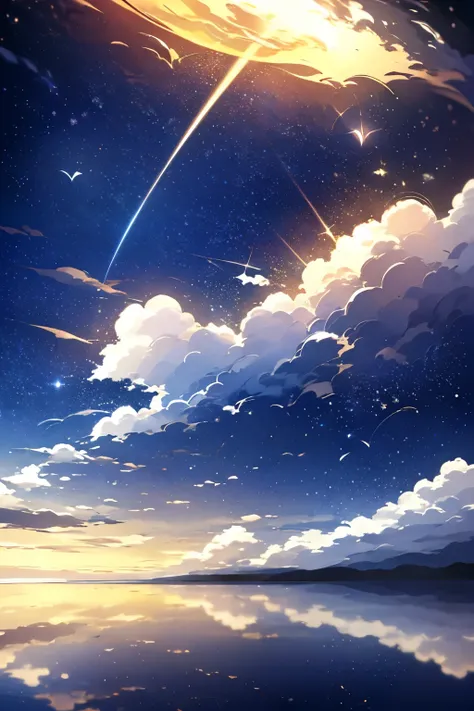 (masterpiece)), ((highest quality)), 8k, high resolution, super detailed, at night, cold blue sky, fantasy, very detailed, digit...