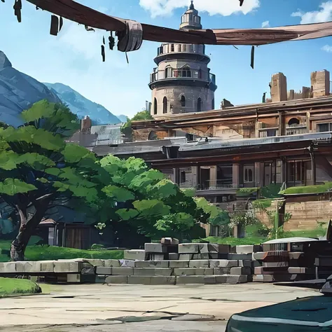 estilo anime, ruins and wreckage