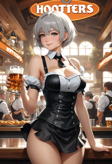 (yorha 2b, 2b, one sexy girl, alone, big swinging bust:1.3), complicated, elegant, very detailed, digital painting, artステーション, コ...