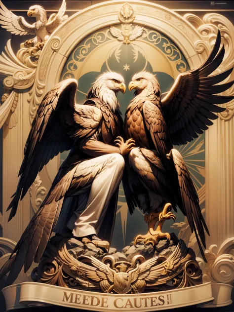 Two-headed eagle（I&#39;m a very good person.、Greek: Δικέφαλος αετός、saku: Double Eagle、English: Double-headed eagle）What is、A type of eagle emblem、Two-headed eagle emblem。