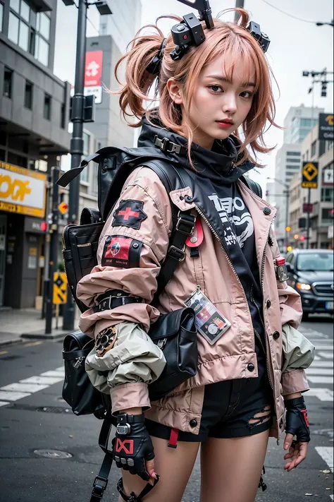 Steampunk,Ultra Realistic,Ultra High Resolution,8k,Realistic Photo,(Angel Type Mechanical Suit:1.2),Mechanical Wings,Heavy Weapons,Raw Textures,Legs,Japanese Female Soldier,(Beautiful Face),((Ultra Realistic All Textures)),((Ultra Elaborate to the Last Det...