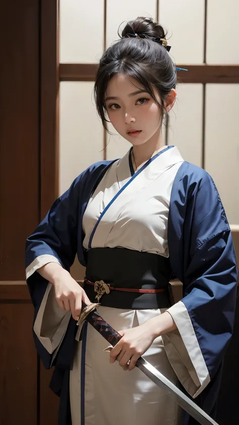 beautiful japanese woman ,Japanese sword,nihontou,Sword、Holding a sword