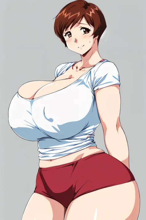 masterpiece, highest quality, High resolution, One girl, alone, sexual intercourse, Pornographic images, short hair, etsukoto, Brown eyes, fine grain, fine grain, (((Thick thighs, Plump thighs, Voluptuous thighs, Thighs alone are enough))), Huge and ample ...