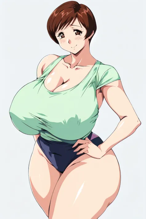 masterpiece, highest quality, High resolution, One girl, alone, sexual intercourse, Pornographic images, short hair, etsukoto, Brown eyes, fine grain, fine grain, (((Thick thighs, Plump thighs, Voluptuous thighs, Thighs alone are enough))), Huge and ample ...