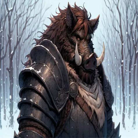 arafed image of a man in armor with a horned head, a minotaur wolf, gnoll, portrait of a gnoll, by Tyler Edlin, tyler edlin fantasy art, manbearpig, furry fantasy art, bugbear, raging bugbear, berserker potrait, amazingly detailed d & d art, hyperrealistic...