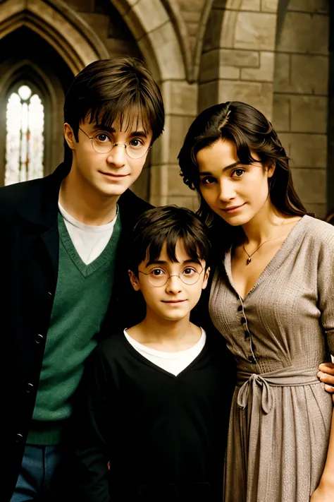 Harry potter with his parents 