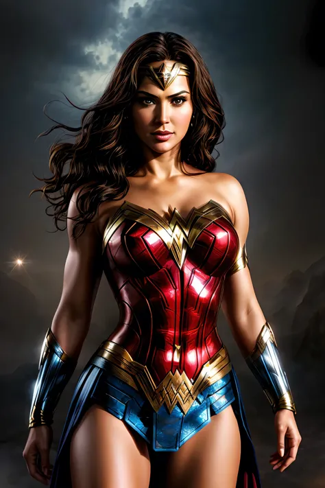 Wonder Woman drawn by W. Scott Forbes for Variant Comic Book. Woman looks like a hybrid of Lucy Lawless and Beyonce.