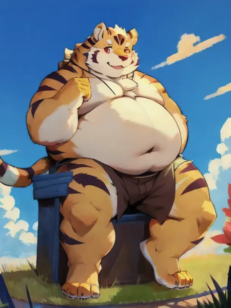 (masterpiece, best quality:1.2), fanqiuhu，furry，overweight，foot