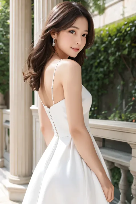 White Dress　upscale　woman