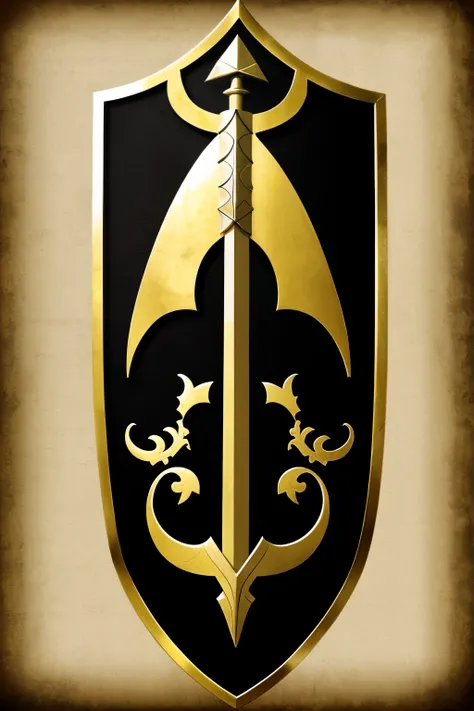 Logo, Gaming, Tribal Design, God Eater, Swords, Axe, Shield, Arrow, Bow, Great staff, Spear, Black, Letter G