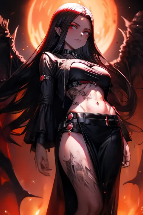 a grim reaper, female, azrael, angel of death, following beautiful woman in robe, medium breasts, slim waist, medium hips, hyper...