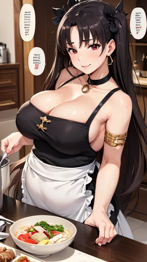 (Mature Woman:1.5), (mother:1.5), Ishtar, Fate Grand Order, (absurderes, 8K, 4K, masutepiece, hyper extreme detailed:1.2), Best Quality, Perfect Anatomy,Perfect face,Facing forward,High humidity, (alone:1.2), (Sweaty:1.3), shortness of breath, High humidit...