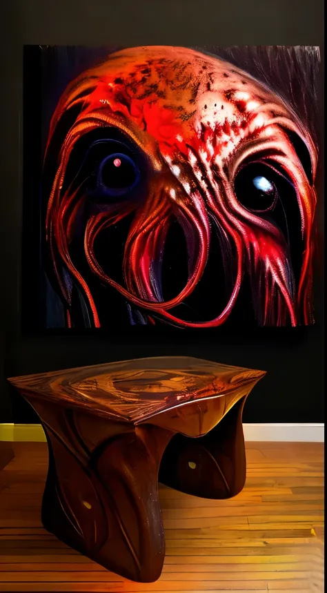 fanged, tentacled table