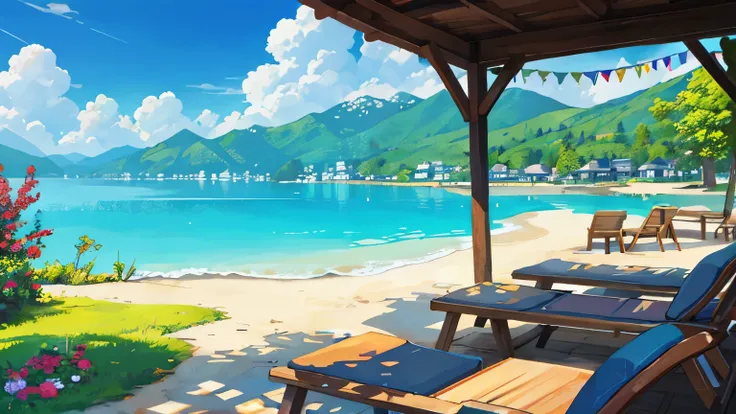 summer resort background