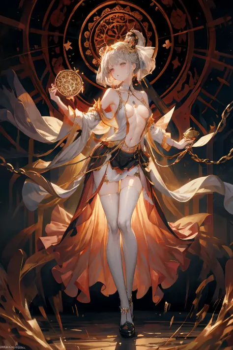  ((best quality)), ((masterpiece)), (detailed), 1girl, Character design, scholarly  female, scholar, female scholar, educator, teacher, fortune teller, palm reader, astrology, astrological symbolism, star reading, celestrial theme, heavens, heavens above, ...