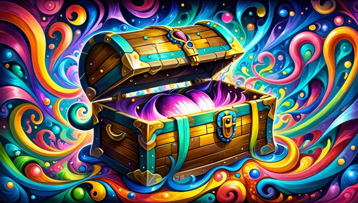 (((disguised as a treasure chest, transformed into a treasure chest, mouth and fangs on a treasure chest, treasure chest body)))...