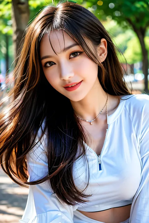 seed;88117315,((Full Body Angle))、Front hair:1.3))、((Highest quality, 8K, masterpiece: 1.3)), concentrated: 1.2, Cute girl 1,Nipples erect、 Perfect beauty: 1.4,Cut and sewn T-shirt Raglan sleeve summer short sleeve T-shirt.Shorts: 1.2,Long sleeve、Randall C...