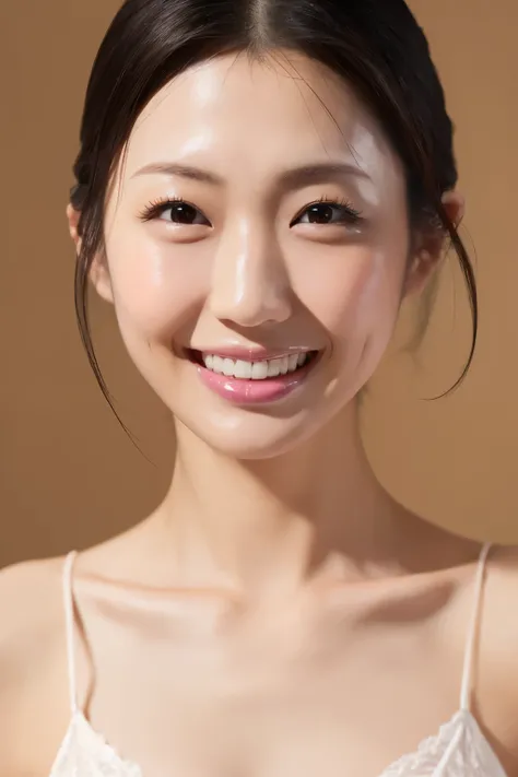 (Highest quality、Tabletop、8K、Best image quality、Award-winning works)、Beautiful woman、(Wearing only high-end lingerie:1.1)、female portrait photography、Glowing Skin、Standing Elegantly、(The simplest solid color background:1.2)、(Face close-up:1.2)、Perfect Face...