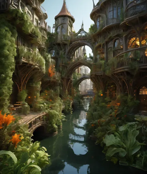 , a grand capital city nestled in the heart of a magical realm inspired by Dungeons and Dragons. The city stands as a testament to both architectural splendor and mystical enchantments. The streets are bustling with life, filled with a diverse array of cre...
