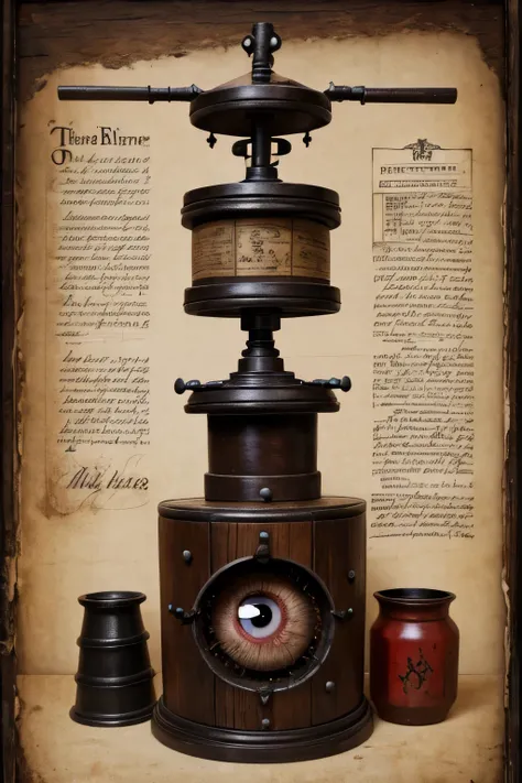 Torture Devices、old parchment、Blood、eyeball