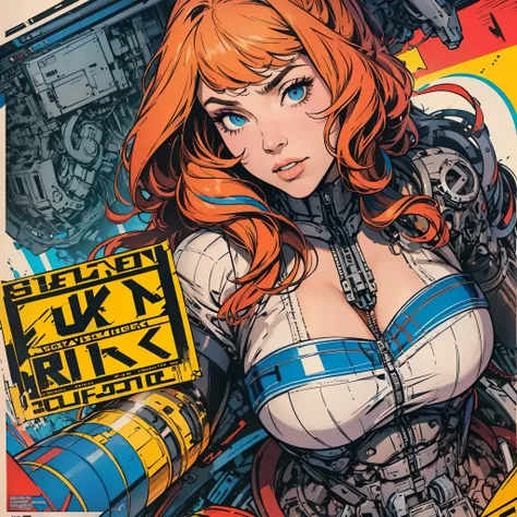 (((ultimate best quality))),(((solo:1.2))),(((1girl:1.2))),((((beautiful perfect woman)))),(((detailed perfect body, detailed perfect finger))),((((((ultimate movie poster)))))),(((bust up, close up))),((((detailed complicated machine)))),(((((genius mecha...