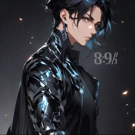 1man, handsome, short black hair, wearing combat suit, ultra high resolution, best quality, masterpiece, rtx,ray tracing, 4k, top quality, highly detailed, official art, stunning visuals