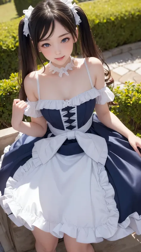 ((masterpiece)), ((highest quality、Ultra high definition)), (Very detailed),8K、Photo quality、((Amazingly cute girl)),( 14-year-old girl), Two people, , (Beautiful emerald blue eyes), ((smile)),In the open-air bath overlooking the sea, Beautifully arranged ...