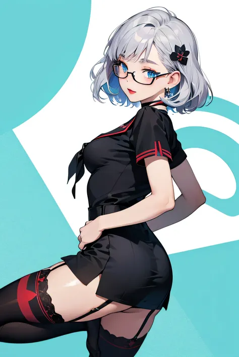 (Super detailed、Ultra-high resolution、Detailed Background)、((Flat Color))、((colorful))、((浮かぶcolorfulな水))、One female secretary in the office、body paint、Pop tattoo on the butt、Big Breasts、Sexy Random Pose、Low angle from behind、Beautiful ass、Buttocks up、
(Med...