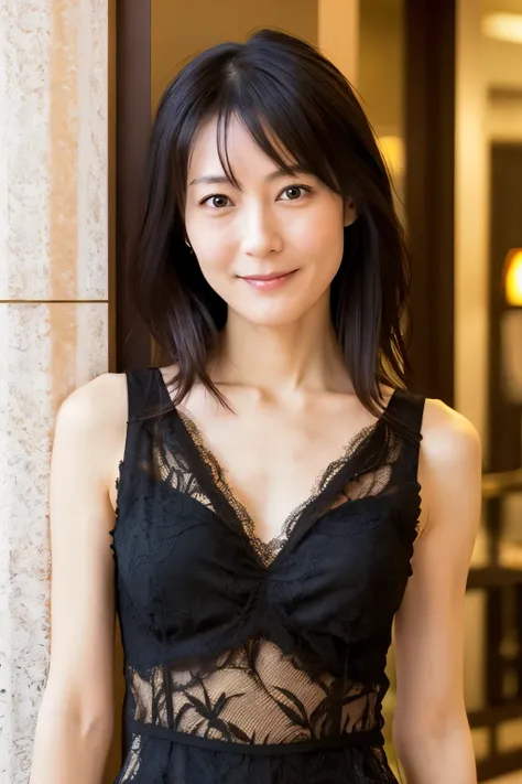 a skinny japanese woman, {30|40} years old, 1girl, cute face, slight smile, ((detailed face, detailed eyes)), black {short|long}...