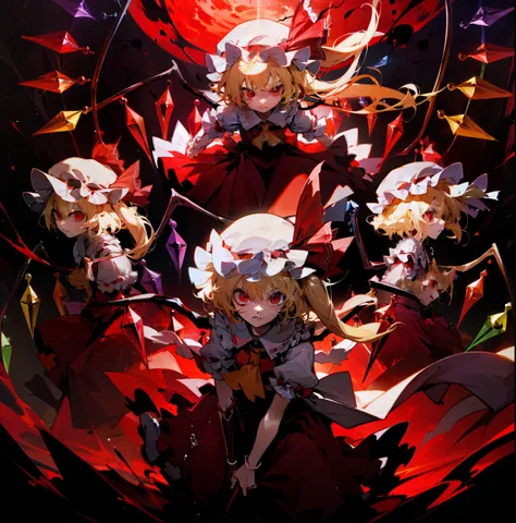 Flandre Scarlet Sky creates four clones of himself