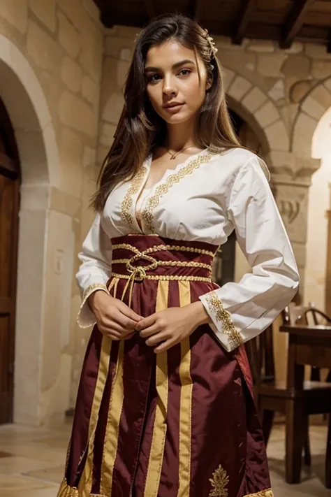 Beautiful female in traditional spanish clothes 