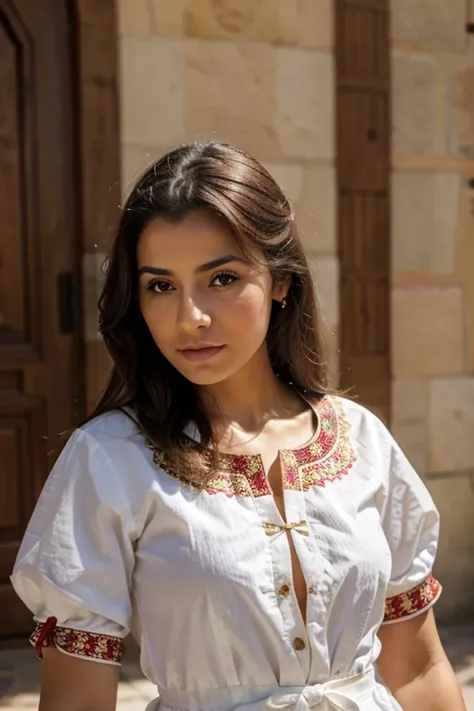 Beautiful female in traditional spanish clothes 