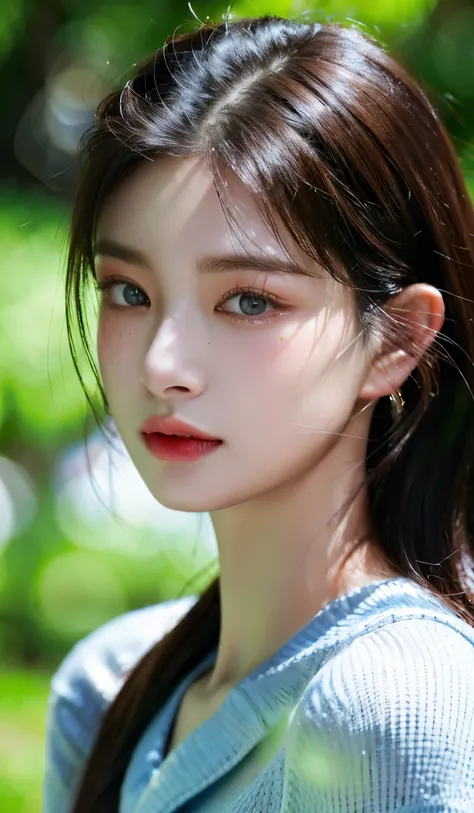 (8k, RAW photo, photorealistic:1.25), lipgloss, eyelashes, gloss-face, glossy skin, (perfect eyes, perfect face), best quality, ultra highres, depth of field, chromatic aberration, caustics, Broad lighting, natural shading,Kpop idol), looking at viewer wit...