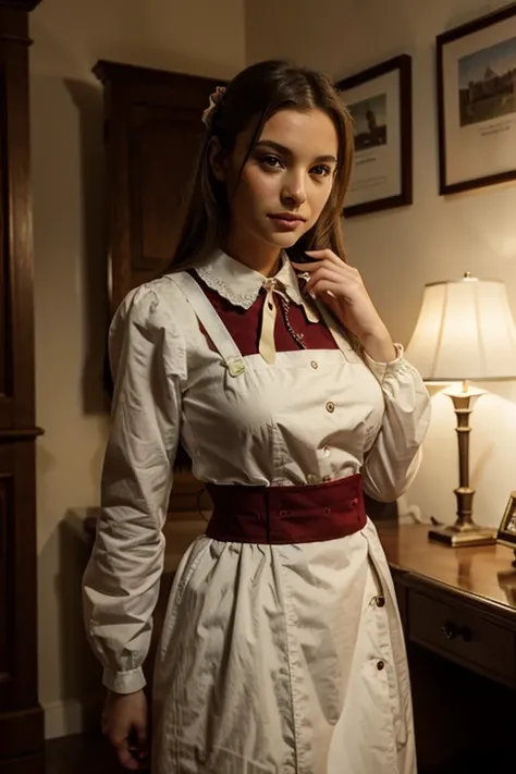 Beautiful female in traditional german clothes 