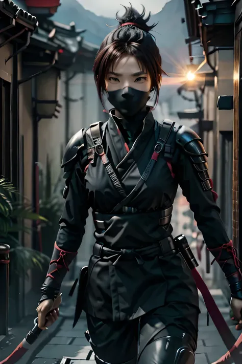 futuristic female ninja choles