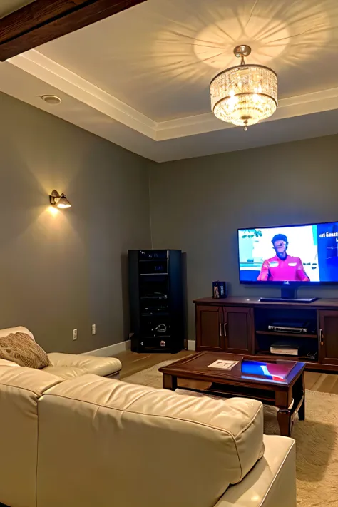 RCB Team Prompt👇👇
In a spacious, tastefully decorated living room, a lifelike scene unfolds. A young man, approximately 21 years old, engrossed in an IPL match, sits before a grand LED TV. He proudly sports a vibrant RCB Team jersey on which name"ADITYA " ...