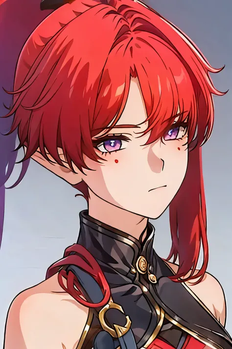 1girl, red hair, adult