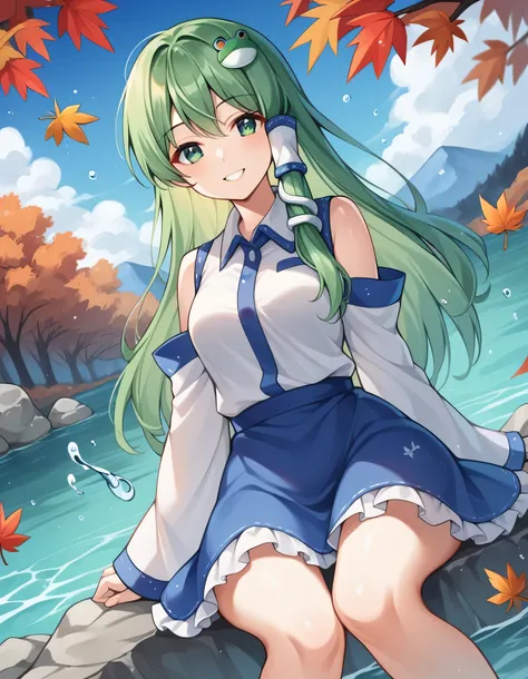 Sanae Kochiya Touhou Project  SDXL Pony Diffusion