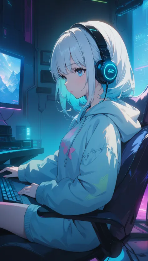 (best quality), ((masterpiece)), (highres), illustration, original, extremely detailed wallpaper,extremely detailed CG unity 8k wallpaper,cinematic highlight hair,(cyan hair:1.5),((best quality)), ((masterpiece)), ((ultra-detailed)), (illustration), (detai...