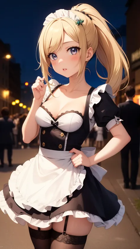 masterpiece, best quality, highly detailed, ultra high res, ayase arisa, 1girl, solo, hair ornament, long blonde hair, glossy li...