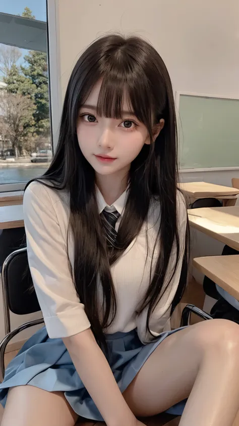 bright expression、photorealisim、top-quality、超A high resolution、a picture、Photos of the most beautiful Nordic girls、Detailed cute and beautiful face、a small face、(pureerosface_v1:0.008)、Beautiful bangs、alice in the wonderland、sixteen years old、(thighs thigh...