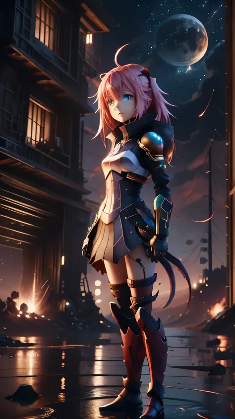 tensei shitara slime datta ken, milim nava, anime girl standing in front of a city, epic anime artwork, posuka demizu, anime fan...