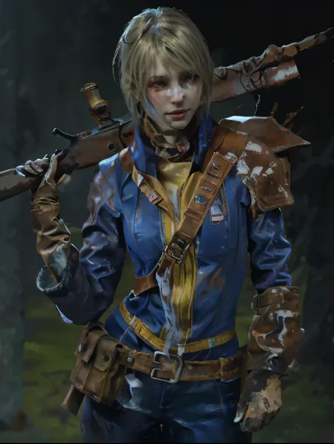 ((ultra detaild, work of art, best qualityer))
 re4ashley, 1 girl, standing alone, hair blonde, in a winter wonderland, cowboy shot, winter clothing, ssmile