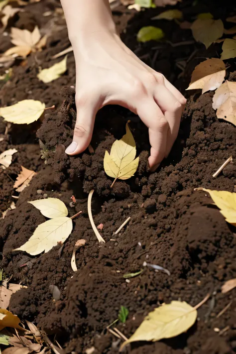 Mix compost or well-rotted leaves into the soil.