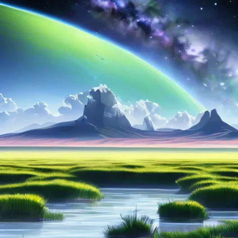 a vast alien landscape