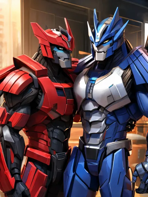 Ravage from Transformers, being friends with  Optimus Prime